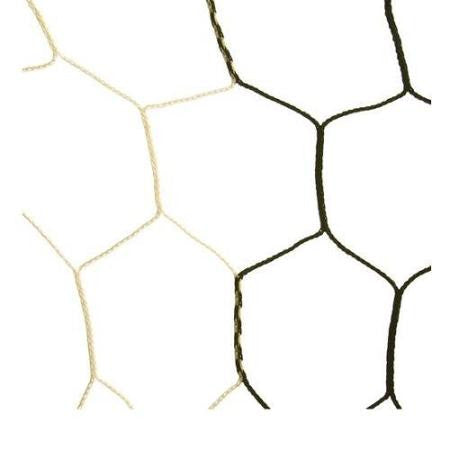 8' x 24' Replacement Soccer Goal Nets - 4 mm Two-Tone Braided Hexagonal (pair)-Soccer Command