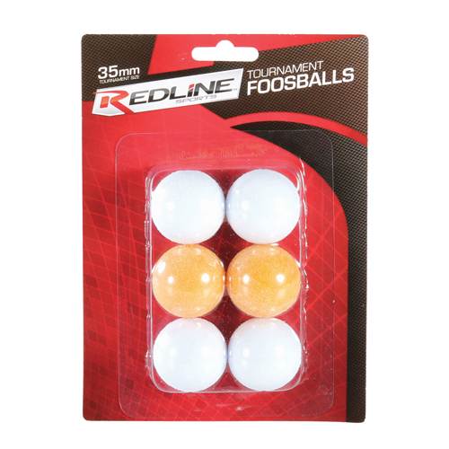 Redline Sports 6-Pack of Tourament Foosballs-Soccer Command
