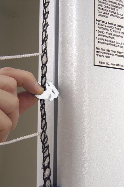 7' x 21' Bison ShootOut 4" Square Permanent/Semi-Permanent Soccer Goals (pair)-Soccer Command