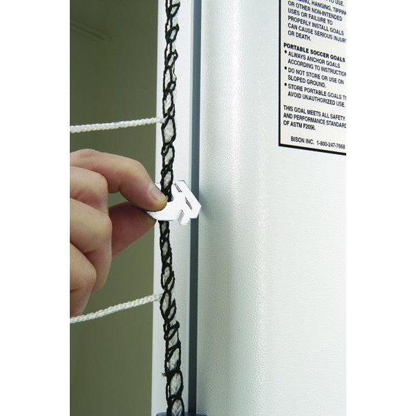 6.5' x 18.5' Bison 4" Round ShootOut Soccer Goals (pair)-Soccer Command