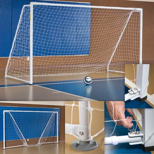 6.5' x 12' Portable/Foldable Indoor Soccer Goal-Soccer Command