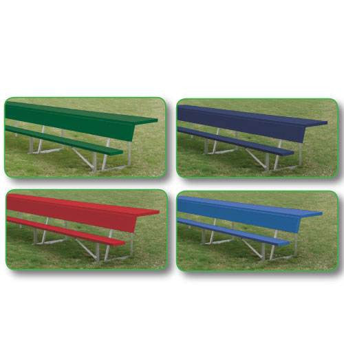 Powder Coated Team Bench With Shelf-Soccer Command